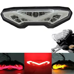 ���� LED �u���[�L�^�[���V�O�i���e�[�����C�g���}�n FZ-10 2016-19 �N���A�V�F�� Integrated LED Brake Turn Signal Tail Light For YAMAHA FZ-10 2016-19 Clear Shell �y���s�A���i�z
