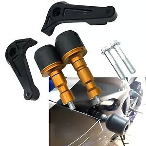 }n YZF 600 R6 17-23 S[ht[A`NbVpbhGWXC_[veN^[ For Yamaha YZF 600 R6 17-23 Gold Frame Anti Crash Pads Engine Sliders Protector