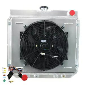 1969 1970 tH[h }X^O / 1970-1977 }[xbN 3 RAWG[^[ + VEht@ + [p For 1969 1970 Ford Mustang / 1970-1977 Maverick 3 Core Radiator+Shroud Fan+Relay