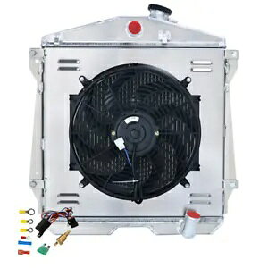 3 RAWG[^[VEht@ 1943-1948 1947 V{[t[gCt[g}X^[ L6 3 Core Radiator Shroud Fan For 1943-1948 1947 Chevy Fleetline Fleet Master L6
