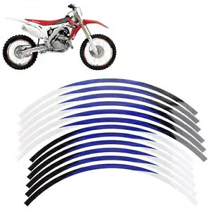 21C` 18  zC[ XebJ[ u[ tBbg z_ CRF 250L/[ CRF 300L /[ CRF230L 21" 18 Rim Wheel Stickers Blue Fit Honda CRF 250L/ RALLY CRF 300L /RALLY CRF230L