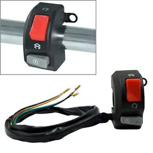 12V 7/8C`I[goCnho[wbhCgtHOCgz[IItX^[gLXCb` 12V 7/8" Motorcycle Handlebar Headlight Fog Light Horn ON OFF Start Kill Switch