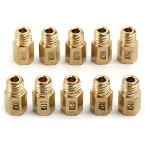10pc ZpX^CCWFbg Mikuni VM TM TMX Lu^[ 300-390 Zbg 350 370 10pc Hex Style Main Jet For Mikuni VM TM TMX Carburetor 300-390 Set 350 370