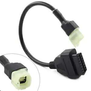 z_p4s16sOBD2P[uRlN^I[goCffA_v^[ 4 Pin to 16 Pin OBD2 Cable Connectors Motorcycles Diagnostic Adapter For Honda