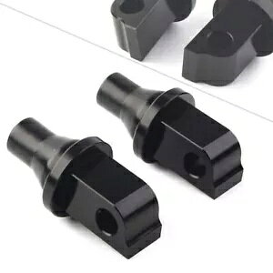 �t�����g/���A �e�[�p�[�h �t�b�g�y�O �A�_�v�^�[ �u���b�N �t�B�b�g ���}�n �z���_ VTX �X�Y�L Front/Rear Tapered Foot Peg Adapters Black Fit Yamaha Honda VTX Suzuki �y���s�A���i�z
