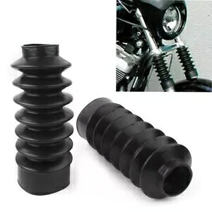 39mm o[tH[NJo[Q[gOu[c n[[X|[cX^[ XL883 1200 /FXD ɓK 39mm Rubber Fork Cover Gaiters Long Boots Fits Harley Sportster XL883 1200 /FXD