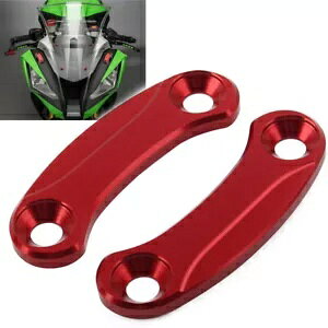 Kawasaki NINJA400 2018-2021 bhobN~[ubNItx[Xv[gJo[ɓK Fit Kawasaki NINJA400 2018-2021 Red Rearview Mirror Block Off Base Plates Cover