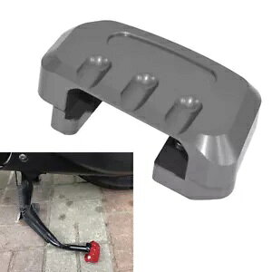�t�B�b�g�z���_ PCX125 PCX150 �O���[�L�b�N�X�^���h�t�b�g�T�C�h�X�^���h�G�N�X�e���V�����g��v���[�g Fit Honda PCX125 PCX150 Grey Kickstand Foot Side Stand Exension Enlarger Plate �y���s�A���i�z