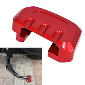 �t�B�b�g�z���_ PCX125 PCX150 ���b�h�L�b�N�X�^���h�t�b�g�T�C�h�X�^���h�G�N�X�e���V�����g��v���[�g Fit Honda PCX125 PCX150 Red Kickstand Foot Side Stand Exension Enlarger Plate �y���s�A���i�z