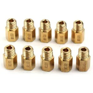 10Zp^CvCWFbgZbgMIKUNI VM/TM/TMXLu^[100 110 120-190ɓK 10pc Hex Type Main Jets Set Fit MIKUNI VM/TM/TMX Carburetor 100 110 120-190