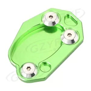 O[ TChX^h LbNX^h v[g pbh K Kawasaki Z1000 ZX10R ZX6R Z1000/SX GREEN Side Stand Kickstand Plate Pad Fit Kawasaki Z1000 ZX10R ZX6R Z1000/SX