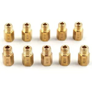 10x 5.2x0.75mm Zp^CvCWFbg MIKUNI VM/TM/TMX Lu^[ 170-260 ɓK 10x 5.2x0.75mm Hex Type Main Jets Fit MIKUNI VM/TM/TMX Carburetor 170-260