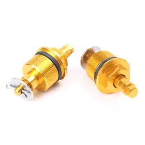 2x �t�����g�V���b�N�A�u�\�[�o�[ ���M�����[�^�[ �A�W���X�^�[ �{���g �l�W CNC �t�B�b�g �z���_ CBF125 �S�[���h 2x Front Shock Absorber Regulator Adjuster Bolt Screw CNC Fit Honda CBF125 Gold �y���s�A���i�z