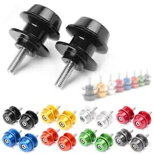 6 ~[goCNXCOA[Xv[XC_[tBbgXYL GSX250R GSXR600 GSXS750 GSX1000 6mm Motorbike Swingarm Spools Sliders Fit Suzuki GSX250R GSXR600 GSXS750 GSX1000