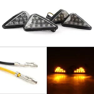 2X LED �^�[���V�O�i���C���W�P�[�^���C�g�X���[�N�t�B�b�g�z���_ CBR 1000RR 04-06 954RR 02-03 2X LED Turn Signal Indicator Light Smoke Fit Honda CBR 1000RR 04-06 954RR 02-03 �y���s�A���i�z