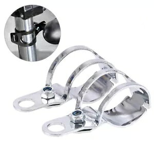 �n�[���[�`���b�p�[�I�[�g�o�C�^�[���V�O�i�����C�g�}�E���g�u���P�b�g�t�H�[�N�C���[�z���_�[�ɓK�� Fit Harley Chopper Motorcycle Turn Signal Light Mount Bracket Fork Ear Holder �y���s�A���i�z