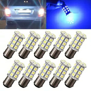 10x CE BA15D 27SMD RV }{[gg[[ LED d 1076 u[ 10x CE BA15D 27SMD RV Marine Boat Trailer LED Light bulbs 1076 Blue