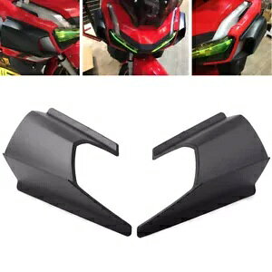 z_ ADV150 2019 2020 ubNtgTChECObgEBhtBX|C[gJo[ɓK Fit Honda ADV150 2019 2020 Black Front Side Winglet Wind Fin Spoiler Trim Cover