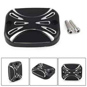 CNC �t�����g �u���[�L ���U�[�o�[ �}�X�^�[ �V�����_�[ �J�o�[ �n�[���[ ���[�h�L���O �\�t�e�C���ɓK�� CNC Front Brake Reservoir Master Cylinder Cover Fit Harley Road King Softail �y���s�A���i�z
