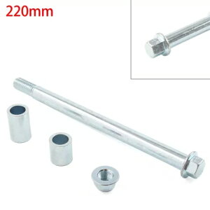 15mm 220mm + 2 Xy[T[tgAobNANX 125cc 140cc _[goCNp 15mm 220mm + 2 Spacers Front Rear Back Axle for 125cc 140cc Dirt Bike