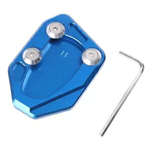 I[goCLbNX^hTChX^hv[gpbhtBbgLIFAN KPR150u[ Motorcycle Kickstand Side Stand Extension Plate Pad Fit LIFAN KPR150 Blue