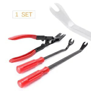 3 ̎Ԃ̃hAgxbgNbvvC[ + t@Xi[[o[v[[c[LbgZbg 3pcs Car Door Trim Rivets clips Pliers + Fastener Remover Puller Tool kit Set