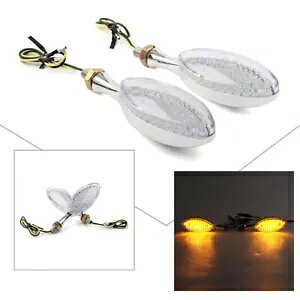 2x LED �E�C���J�[ �C���W�P�[�^�[ ���C�g �E�C���J�[ �h�� �A���o�[ �����v ���j�o�[�T�� 2x LED Turn Signals Indicator Light Blinker Waterproof Amber Lamp Universal �y���s�A���i�z