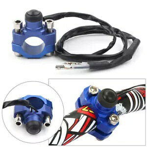 �u���[ ATV �X�N�[�^�[�p�N�H�[�h CNC �n���h���o�[�G���W���X�^�[�g�X�g�b�v�L���X�C�b�`�{�^�� Blue For ATV Scooters Quard CNC Handlebar Engine Start Stop Kill Switch Button