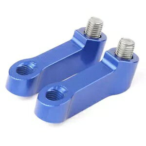 u[~[CU[GNXe_[Xy[T[A_v^[tBbg KAWASAKI Z800/Honda CB1000R NC700 Blue Mirror Riser Extenders Spacer Adapter Fit KAWASAKI Z800/Honda CB1000R NC700