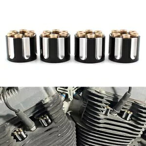 4 Xp[NvOwbh{gLbvJo[vOtBbgn[[cCJ 1340 EVO X|[cX^[ 4pcs Spark Plug Head Bolt Cap Cover Plug Fit Harley Twin Cam 1340 EVO Sportster