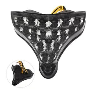 ubN ^[VOi LED Xgbv A u[L e[ Cg }n YZF R1 2009-2013 ɓK Black Turn Signals LED Stop Rear Brake Tail Light Fit Yamaha YZF R1 2009-2013