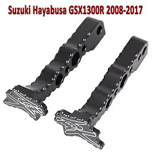 �㕔����ȃt�b�g�y�O �X�Y�L �n���u�T GSXR 1300 2008-2017 �u���b�N gk �ɓK�� Rear Passenger Foot Pegs Fit Suzuki Hayabusa GSXR 1300 2008-2017 Black gk �y���s�A���i�z