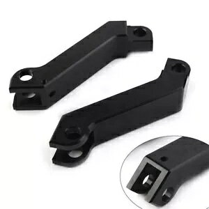 �y�A �t�b�g�y�O �G�N�X�e���V���� �n�[�h�E�F�A�t�� �u���b�N �n�[���[ �X�|�[�c�X�^�[ �\�t�e�C�� ���[�h�L���O�ɓK�� Pair Foot Peg Extensions w/Hardware Black Fit Harley Sportster Softail Road King �y���s