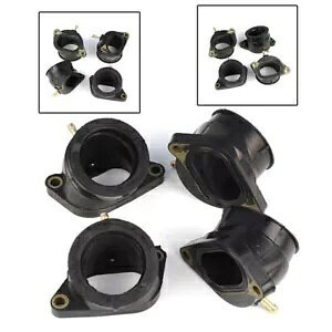 4x YLu^[Ce[N}jz[hu[c}n FZS1000 FZ-1 FAZER 01-05 4x Carb Carburetor Intake Manifold Boots For Yamaha FZS1000 FZ-1 FAZER 01-05