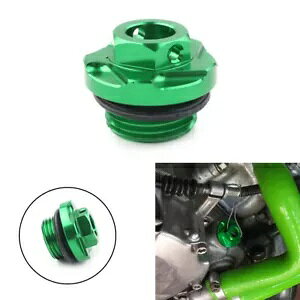 1x O[ GW IC tB vO XN[ Lbv JTL KX250 KX250F KLX450R KX450Fp 1x Green Engine Oil Fill Plug Screw Cap for Kawasaki KX250 KX250F KLX450R KX450F