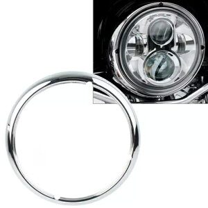 7C` N[tgwbhCggOJo[ n[[c[O[hLOp 7" Chrome Front Head Light Trim Ring Cover For Harley Touring Road King