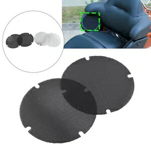 ���b�V���㕔��q�X�s�[�J�[ �O���� �J�o�[ �n�[���[ �c�[�����O 14 �A�b�v�p Mesh Rear Passenger Speaker Grill Covers For Harley Touring 14-Up