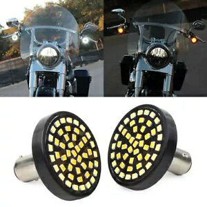 2x XCb`obN 1157 48-SMD LED DRL & ^[VOiCgdn[[_rbh\p 2x Switchback 1157 48-SMD LED DRL&Turn Signal Lights Bulbs For Harley Davidson