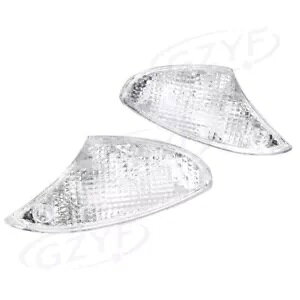 �t�����g �E�C���J�[ �C���W�P�[�^�[ �E�C���J�[ �����v �N���A �����Y BMW K1200S K1300S �ɓK�� Front Turn Signals Indicators Blinker Lamp Clear Lens fit BMW K1200S K1300S �y���s�A���i�z