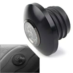ubNI[goCRKX^NICLbvJo[ vt n[[\teC_Cip Black Motorcycle Fuel Gas Tank Oil Cap Cover w/Watch For Harley Softail Dyna