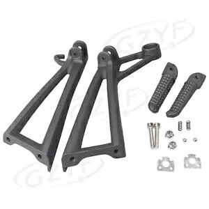�㕔��q�t�b�g�y�O�t�b�g���X�g�u���P�b�g���}�n YZF-R6 2003 2004 2005 �ɓK�� Rear Passenger Foot Pegs Footrest Bracket Fit Yamaha YZF-R6 2003 2004 2005 �y���s�A���i�z