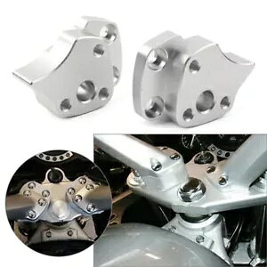 �I�[�g�o�C�n���h���o�[���C�U�[�X�y�[�T�[�V���o�[�t�B�b�g���}�n FJR1300 2001-2005 �A���~�j�E�� Motorcycle Handlebar Riser Spacers Silver Fit Yamaha FJR1300 2001-2005 Aluminum �y���s�A���i�z