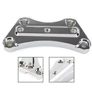 N[ gbv nho[ CU[ Nv n[[ c[O Xg[g [h LO OCh FLHX ɓK Chrome Top Handlebar Riser Clamp Fit Harley Touring Street Road King Glide FLHX