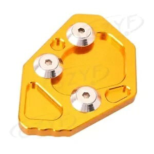 1×TChX^hLbNX^hv[gpbhS[htBbgBMW K1200S K1200R K1300S K1300R 1 x Side Stand Kickstand Plate Pad Gold Fit BMW K1200S K1200R K1300S K1300R