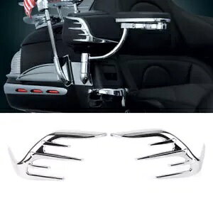 2x N[ȃXs[J[AE^[g z_ S[hEBO GL1800 06-17p 2x Chrome Passenger Speaker Outer Trim For Honda Goldwing GL1800 06-17