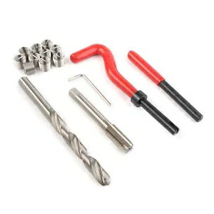15  M10x1.0 [g˂CCT[gLbgwRCJ[vRCc[ 15pcs M10x1.0 Metric Thread Repair Insert Kit Helicoil Car Pro Coil Tool