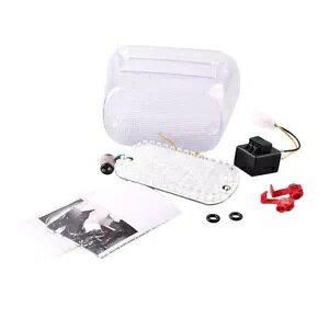 �I�[�g�o�C LED �u���[�L�X�g�b�v���A�e�[�����C�g�t�B�b�g�X�Y�L�C���g���[�_�[ LC1500 99-04 �N���A Motorcycle LED Brake Stop Rear Tail Light Fit Suzuki Intruder LC1500 99-04 Clear �y���s�A���i�z
