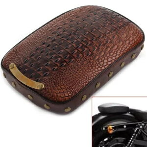 ����ȃ��A�N�b�V�����V�[�g 8 �T�N�V�����u���E���t�B�b�g�n�[���[�{�o�[�N���[�U�[�`���b�p�[ Passenger Rear Cushion Seat 8 Suction Brown Fit Harley Bobber Cruiser Chopper