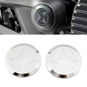 N[A~t[vOLbvJo[Zbg z_ GB350 NC59 CB350 2021-22p Chrome Aluminum Frame Hole Plug Cap Cover Set for Honda GB350 NC59 CB350 2021-22
