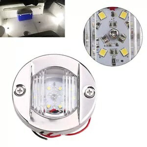 yA LED XeX|gT{[girQ[VvAJ[D NAV Cg 12V pair LED Stainless Steel Transom Boat Navigation Lamp Anchor Stern NAV Light 12V